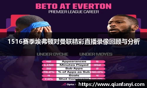 1516赛季埃弗顿对曼联精彩直播录像回顾与分析
